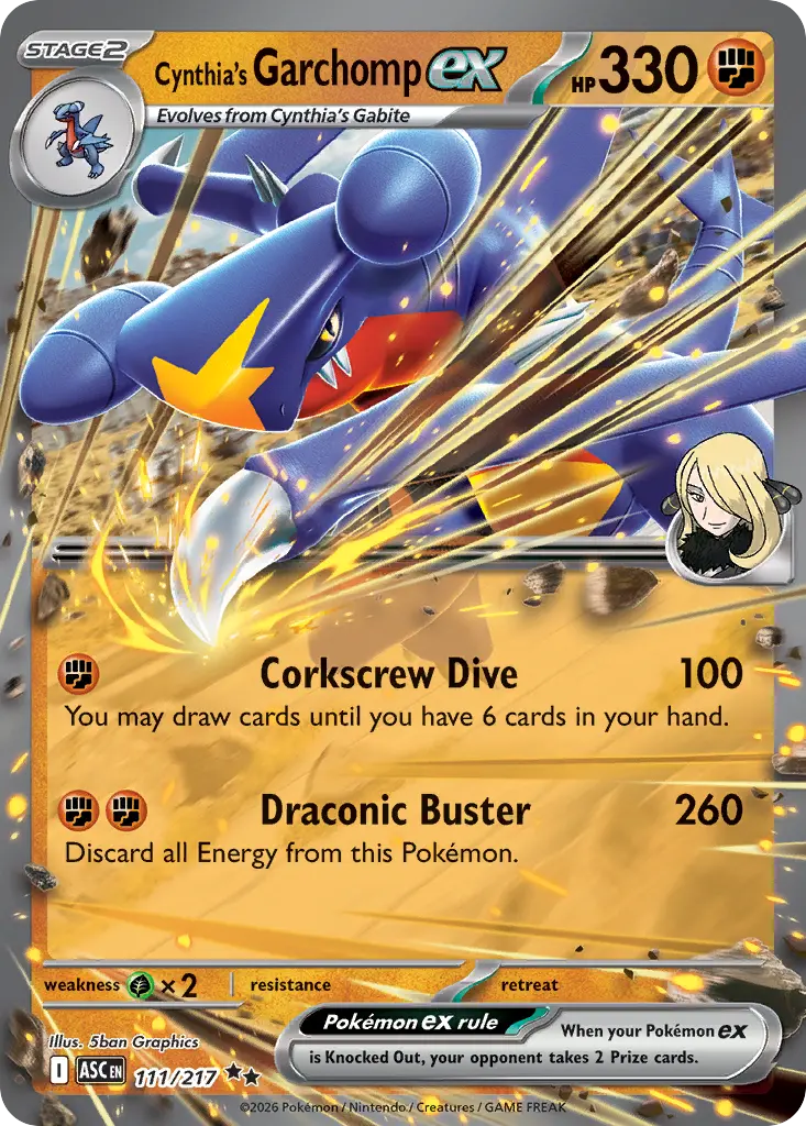 Cynthia's Garchomp ex - 111/217