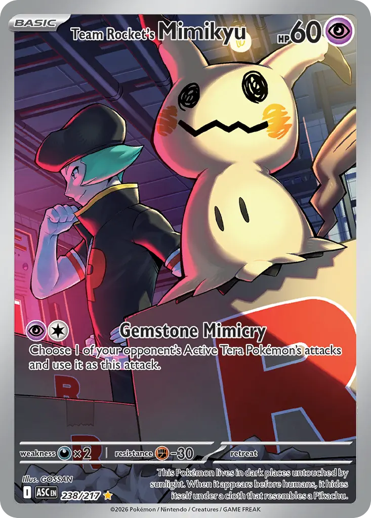Team Rocket's Mimikyu - 238/217