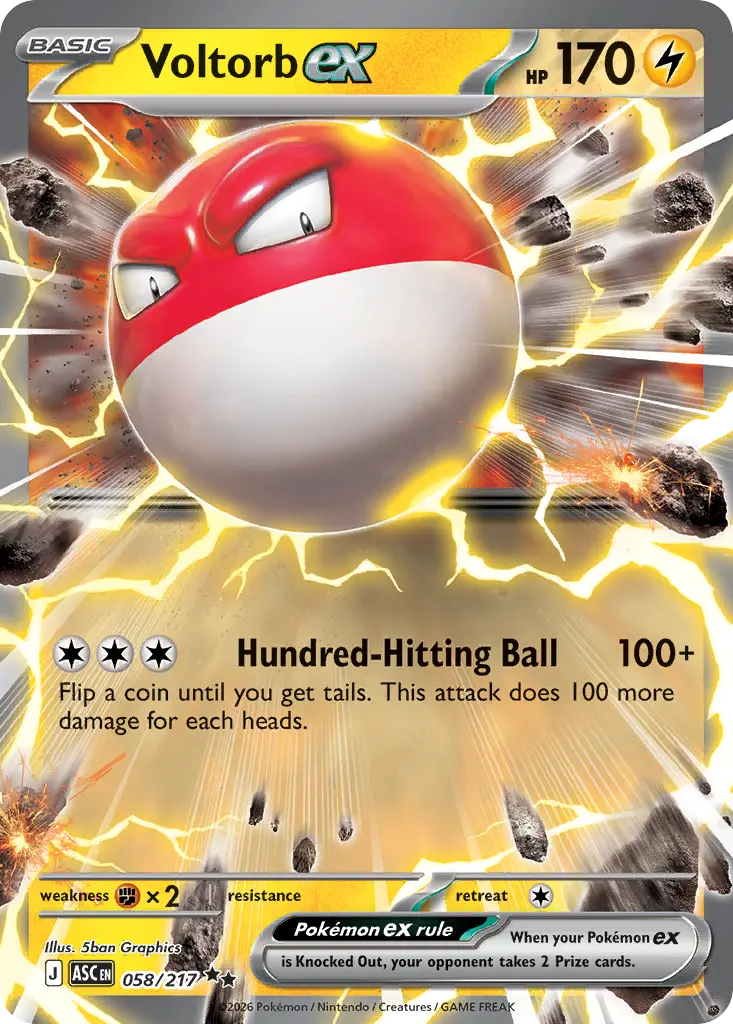 Voltorb ex - 058/217