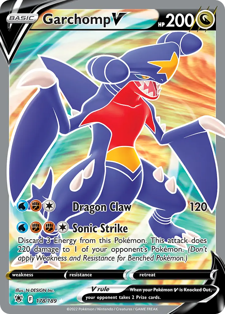 Garchomp V (Holo) - 178/189