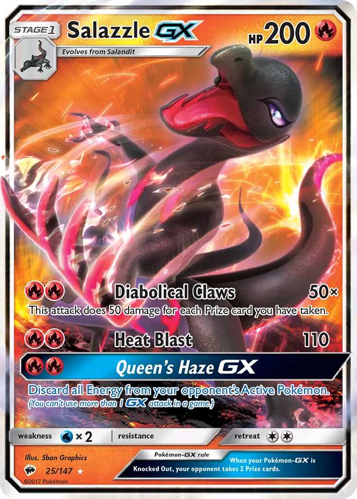 Salazzle-GX (Holo) - 025/147