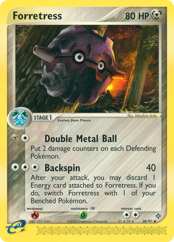 Forretress (Reverse Holo) - 028/097