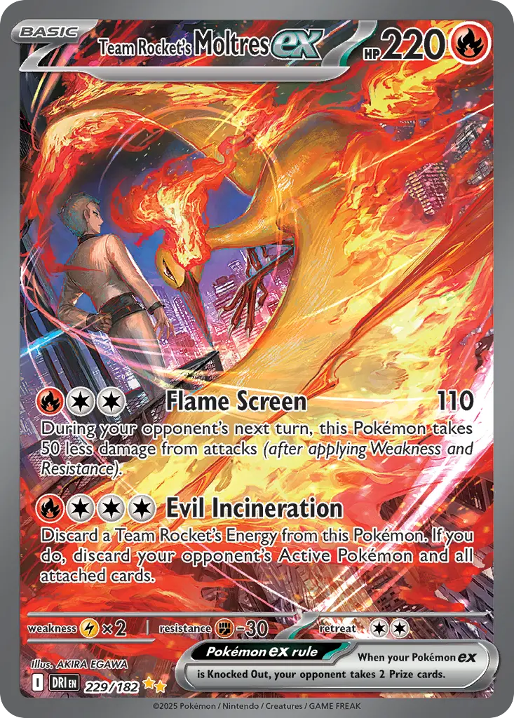 Team Rocket's Moltres ex - 229/182