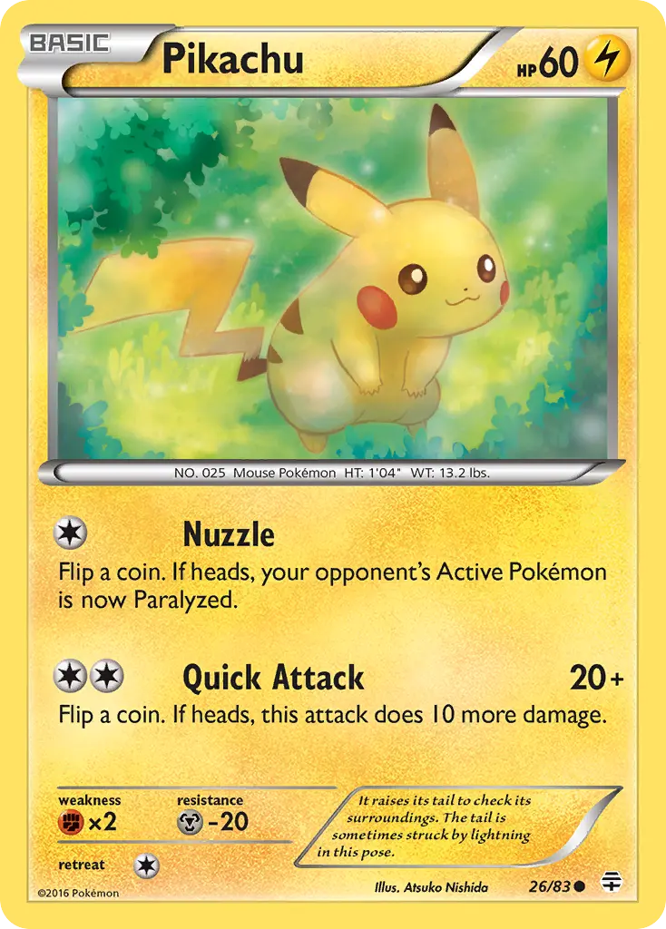 Pikachu (Reverse Holo) - 026/083