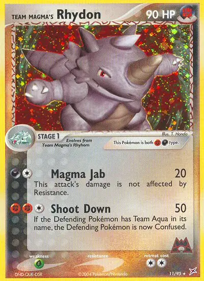 Team Magma's Rhydon (Holo) - 011/095