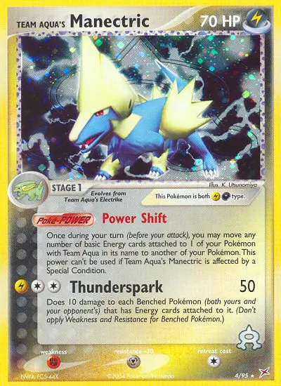 Team Aqua's Manectric (Holo) - 004/095