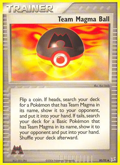 Team Magma Ball (Reverse Holo) - 080/095