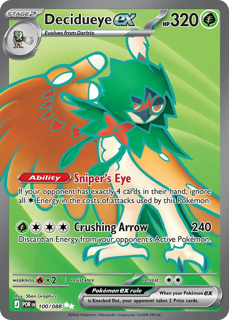 Decidueye ex - 100/088