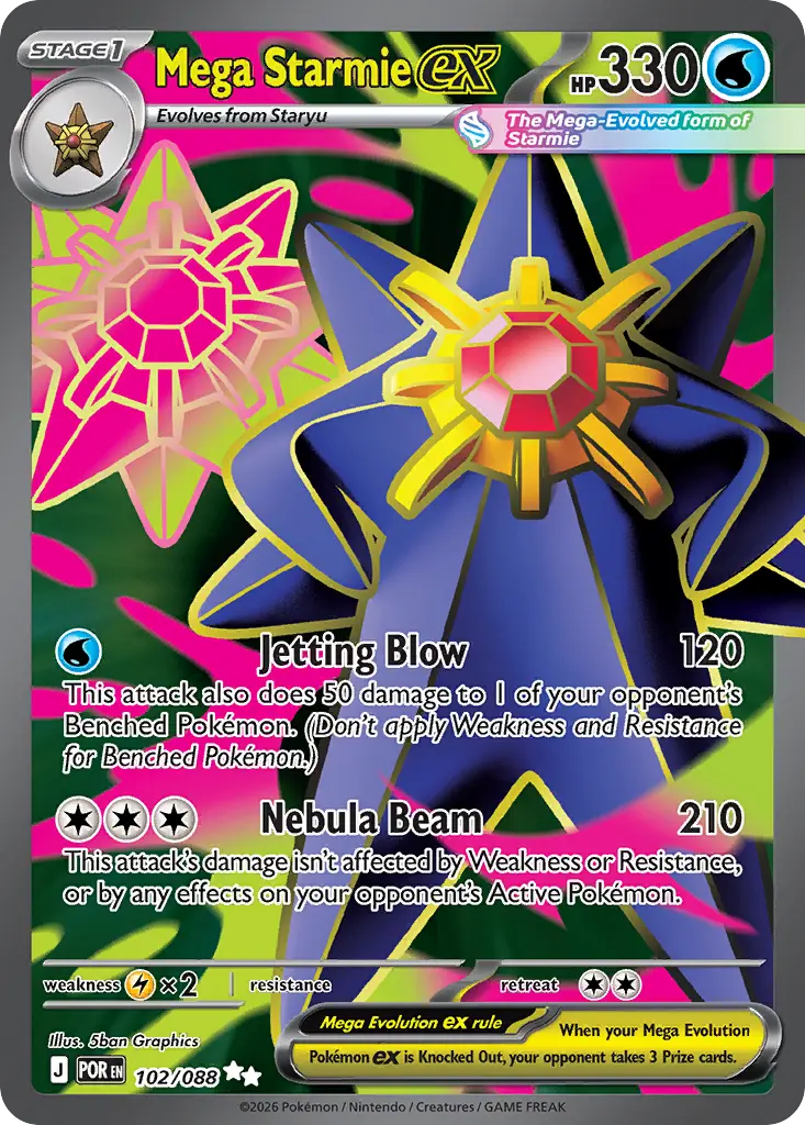 Mega Starmie ex - 102/088
