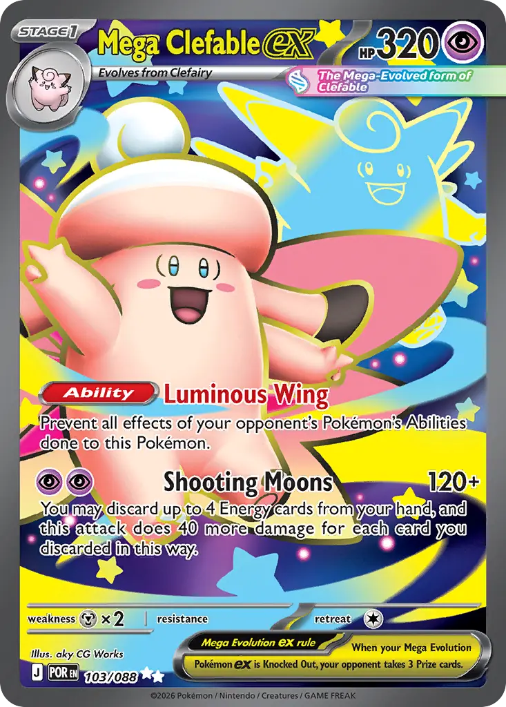Mega Clefable ex - 103/088