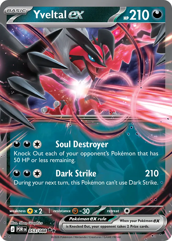 Yveltal ex (Holo) - 053/088