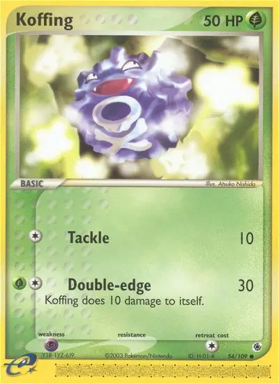 Koffing (Reverse Holo) - 054/109
