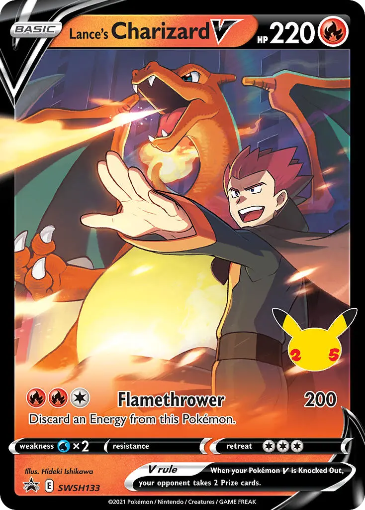 Lance's Charizard V (PSA 9 Holo) - SWSH133 (PSA 9)
