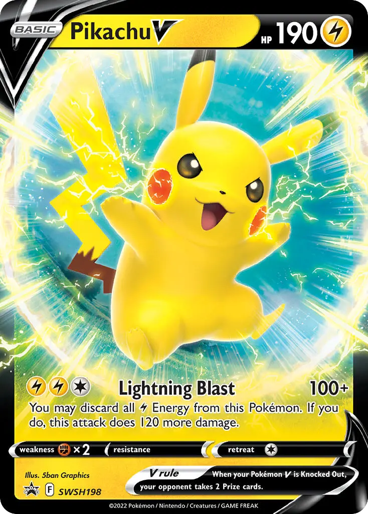 Pikachu V - SWSH198