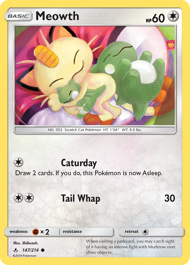 Meowth (Reverse Holo) - 147/214