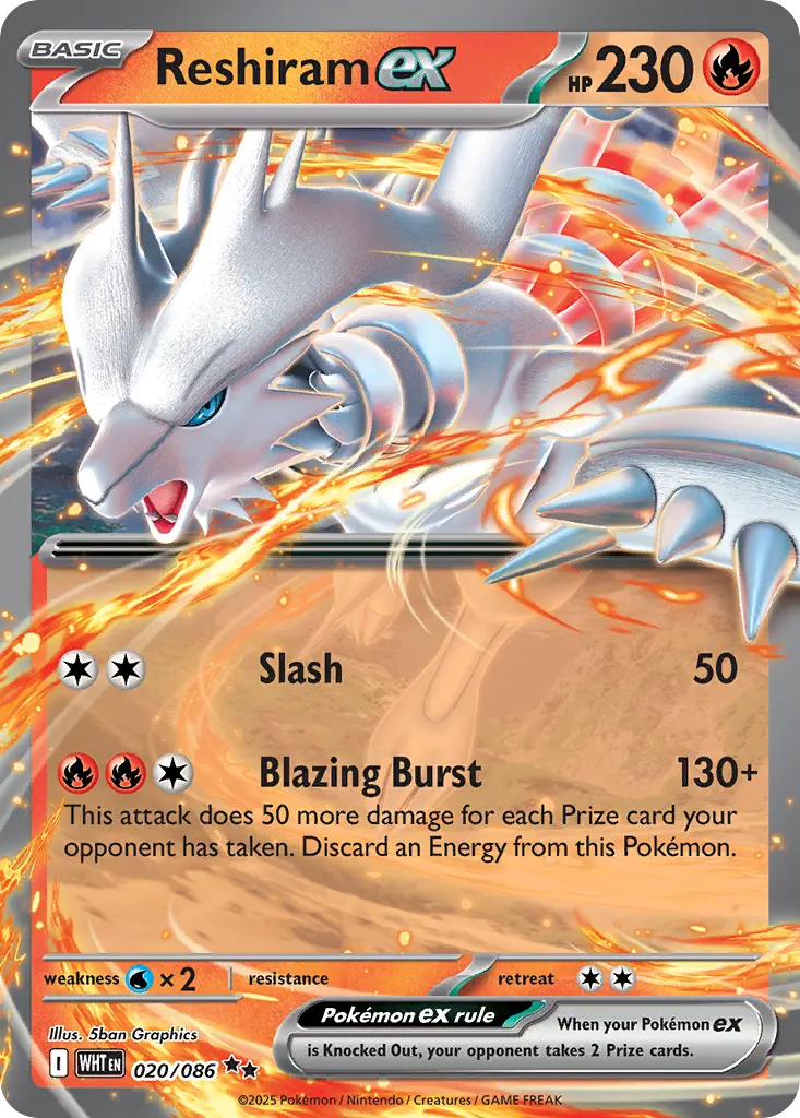 Reshiram ex - 020/086