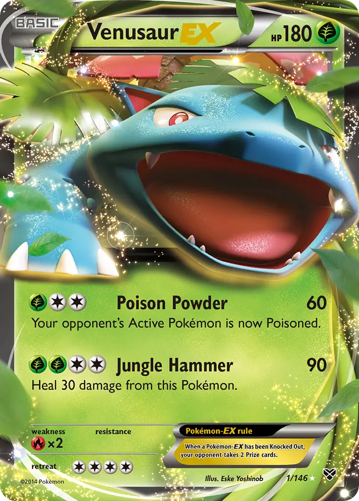 Venusaur-EX (Holo) - 001/146